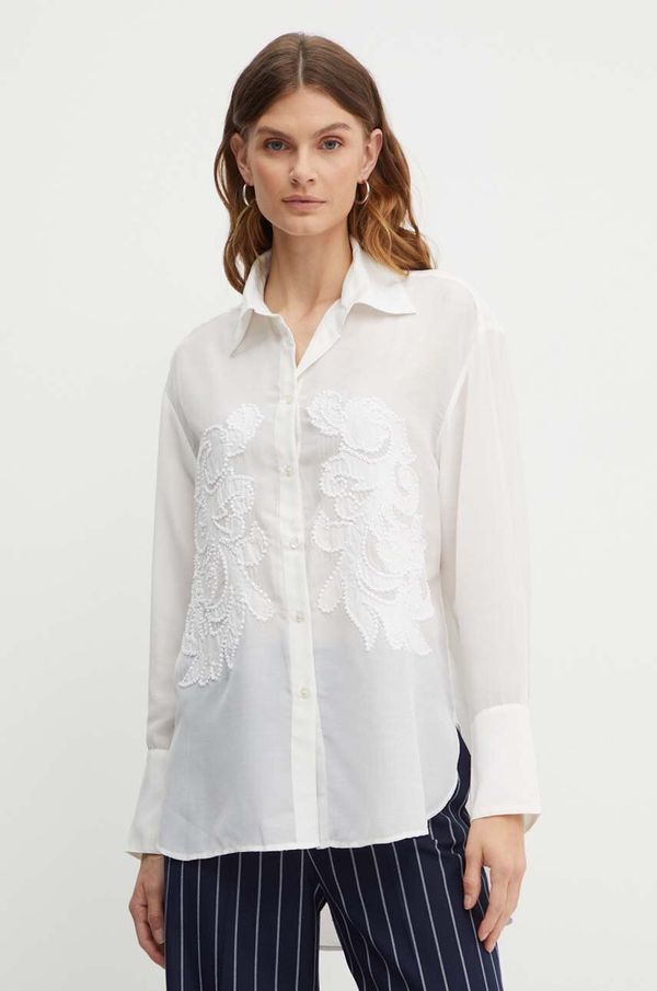 Max&Co. Srajca MAX&Co. ženska, bež barva, 2416111031200