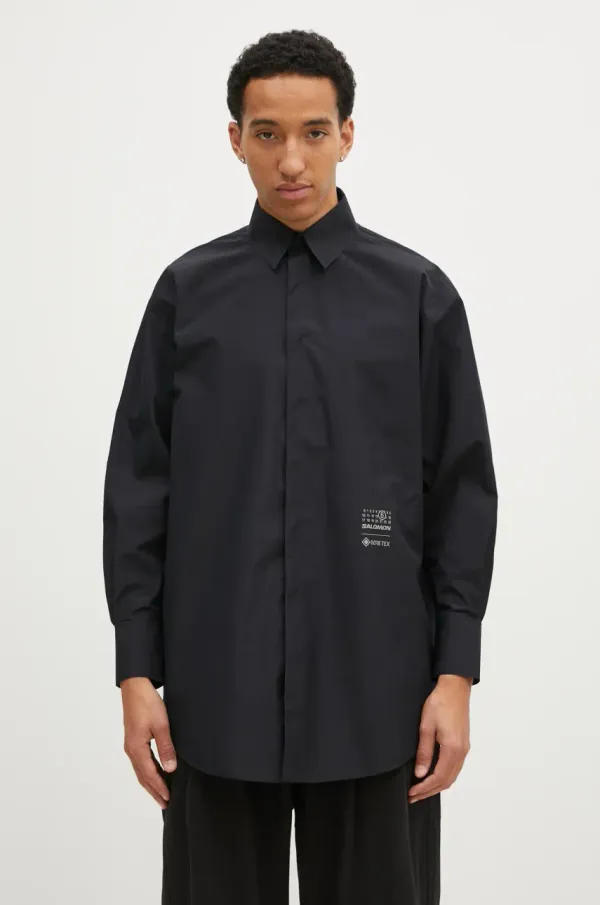 MM6 Maison Margiela Srajca MM6 Maison Margiela moška, črna barva, SH0DT0018.M35200