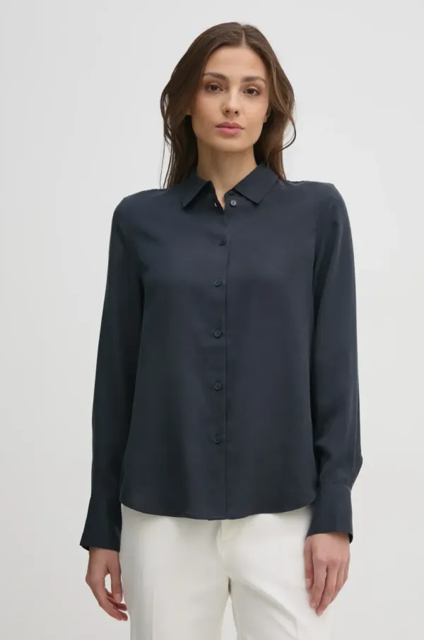 Mos Mosh Srajca Mos Mosh ženska, mornarsko modra barva, 167230