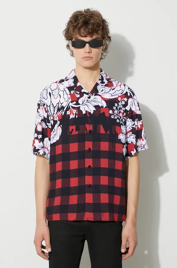 Neil Barrett Srajca Neil Barrett LOOSE HAWAIIAN CHECK WITH BOLTS