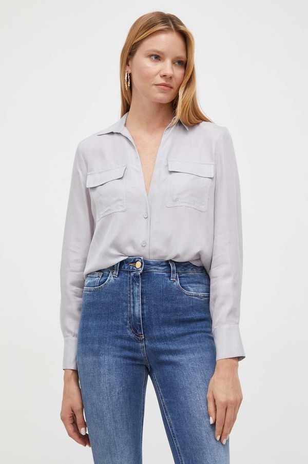 Patrizia Pepe Srajca Patrizia Pepe ženska, siva barva