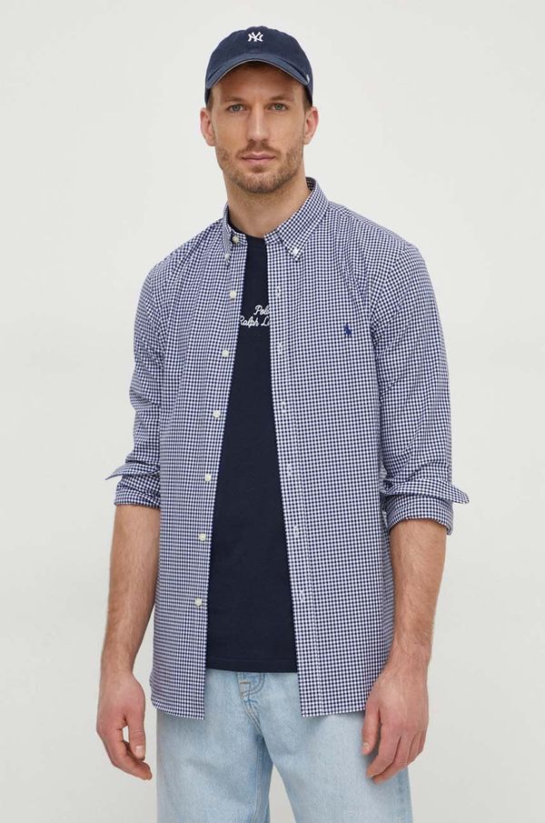 Polo Ralph Lauren Srajca Polo Ralph Lauren moška, mornarsko modra barva
