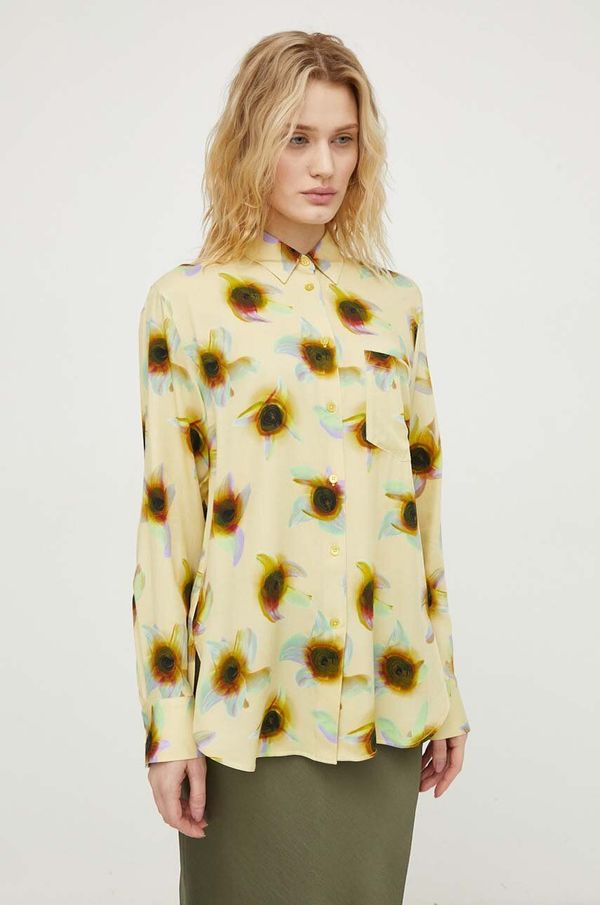 PS Paul Smith Srajca PS Paul Smith ženska, rumena barva