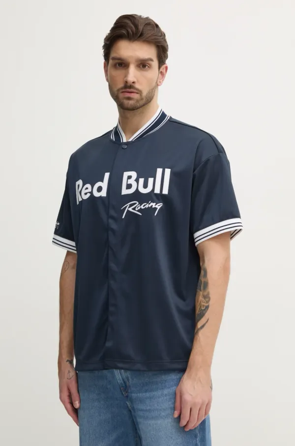 Red Bull Racing x Pepe Jeans Srajca Red Bull Racing x Pepe Jeans RBR SPORTS JERSEY moška, mornarsko modra barva, RM540014