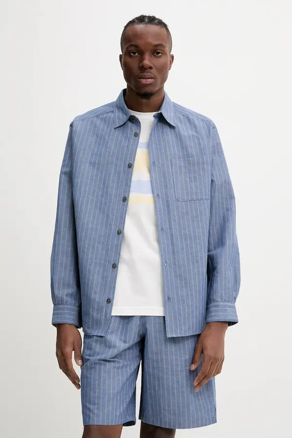 A.P.C. Srajca s primesjo lanu A.P.C. chemise malo