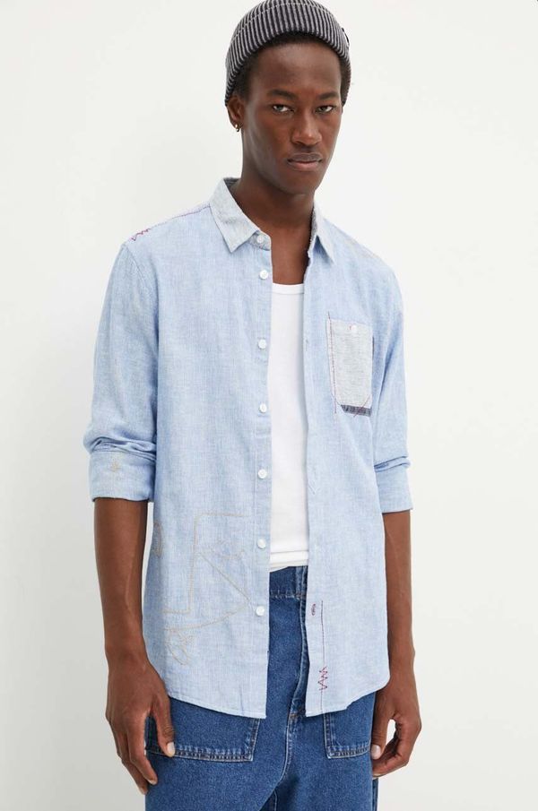 Desigual Srajca s primesjo lanu Desigual ANDRES 24WMCW15