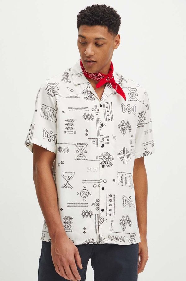 Medicine Srajca s primesjo lanu Medicine moška, bela barva