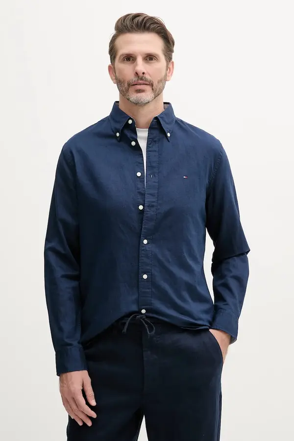 Tommy Hilfiger Srajca s primesjo lanu Tommy Hilfiger