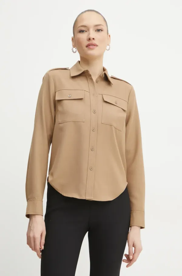 MICHAEL Michael Kors Srajca s primesjo volne MICHAEL Michael Kors ženska, zelena barva, MR5400CBQZ