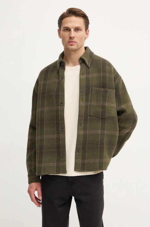 Won Hundred Srajca s primesjo volne Won Hundred zelena barva, 3429-14271