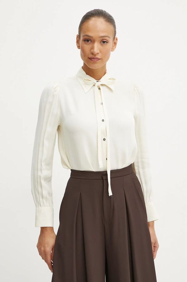 Silvian Heach Srajca Silvian Heach LAMIE ženska, bež barva, GPA24028CA