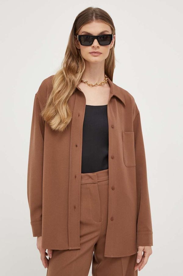 Silvian Heach Srajca Silvian Heach ženska, rjava barva