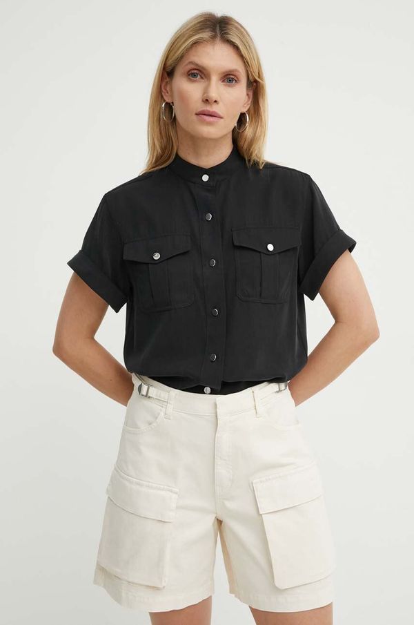 Theory Srajca Theory ženska, črna barva