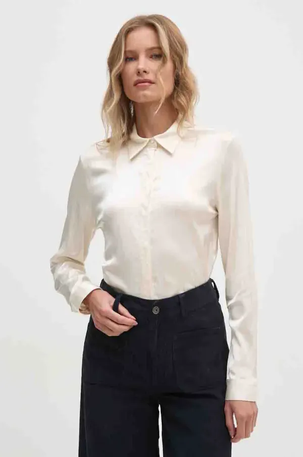 United Colors of Benetton Srajca United Colors of Benetton ženska, bež barva, 5FZPDQ005