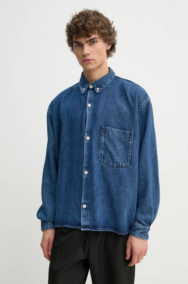 Won Hundred Srajca Won Hundred moška, mornarsko modra barva, 3621-15162