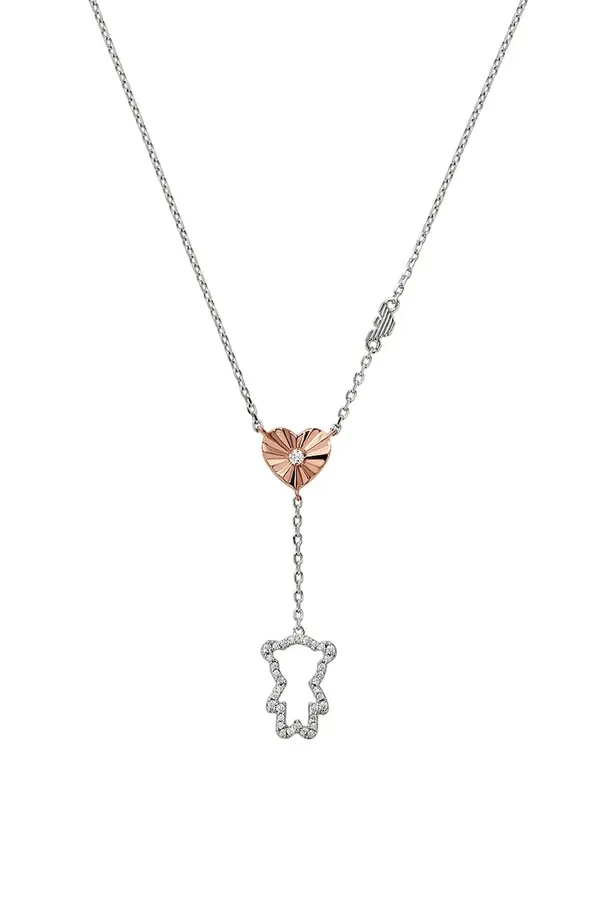 Emporio Armani Srebrna ogrlica Emporio Armani