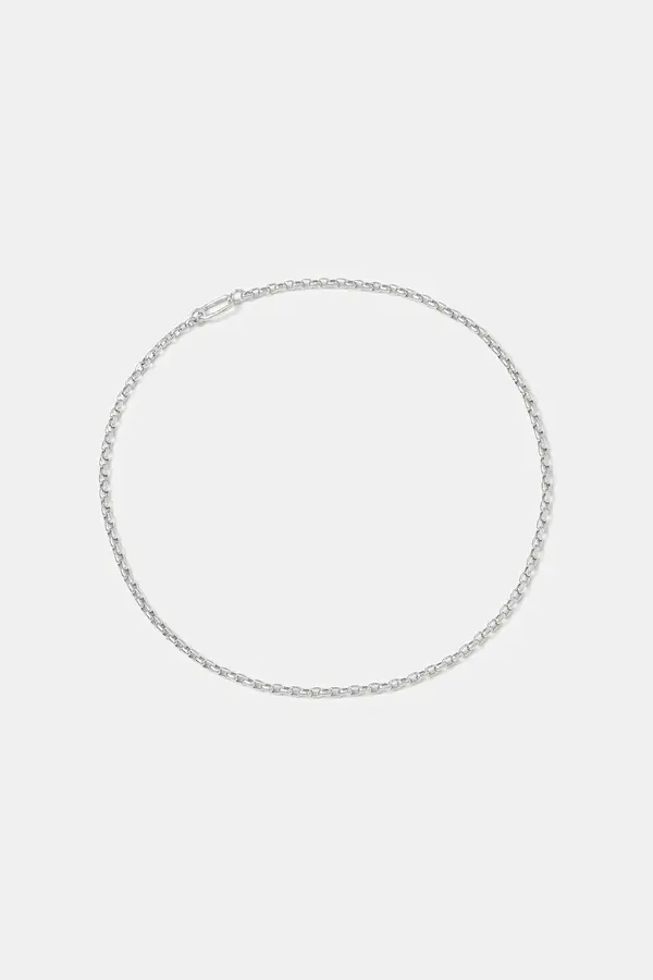 Tom Wood Srebrna ogrlica Tom Wood Lee Chain Thick