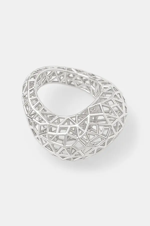 Tom Wood Srebrni prstan Tom Wood Maze Ring