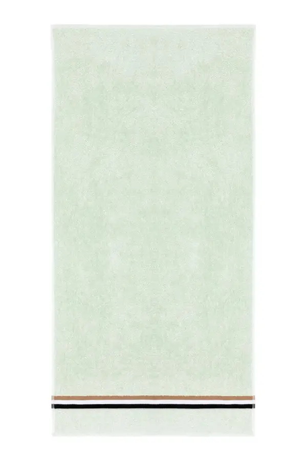 BOSS Srednje velika bombažna brisača BOSS BLINEA Celadon 70 x 140 cm
