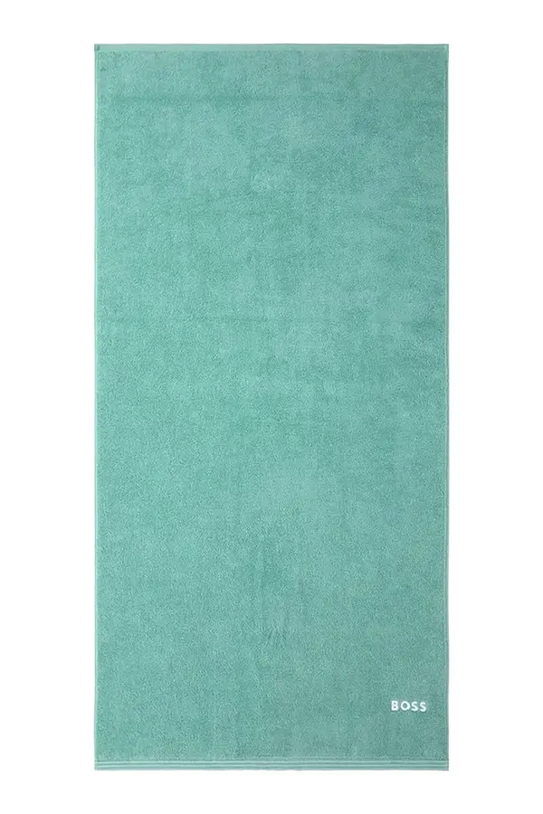 BOSS Srednje velika bombažna brisača BOSS EDGE Lagoon 70 x 140 cm