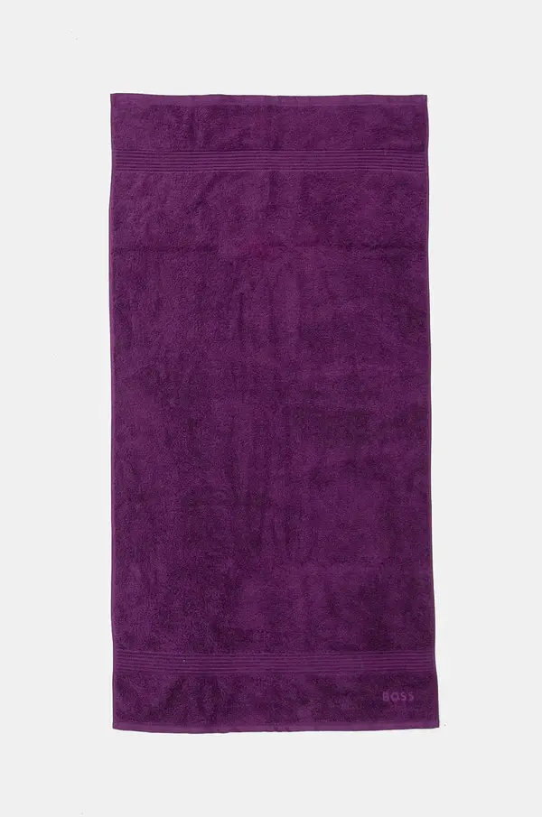 BOSS Srednje velika bombažna brisača BOSS Loft Dalhia 70 x 140 cm