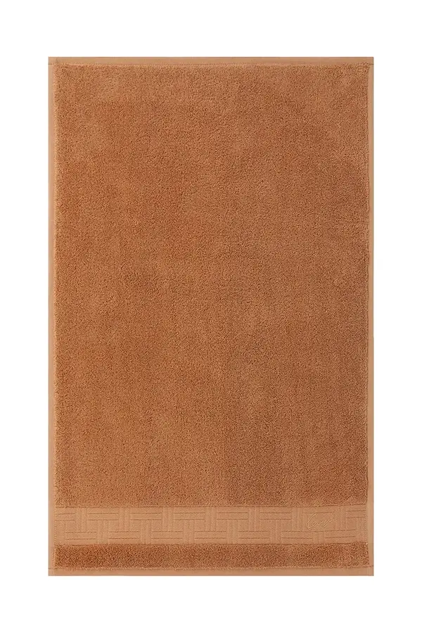 Kenzo Srednje velika bombažna brisača Kenzo KWEAVE Cannelle 70 x 140 cm