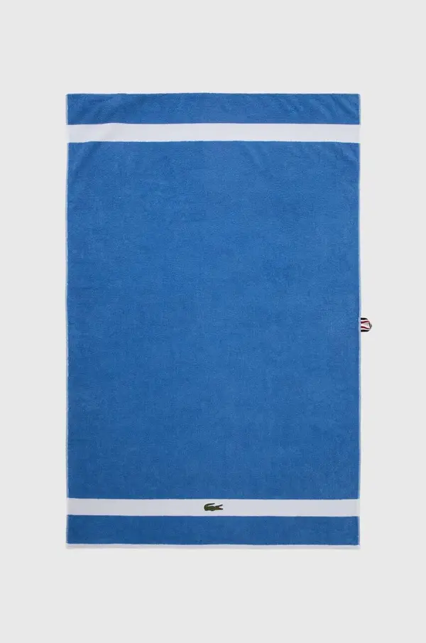 Lacoste Srednje velika bombažna brisača Lacoste L Casual Aérien 90 x 150 cm
