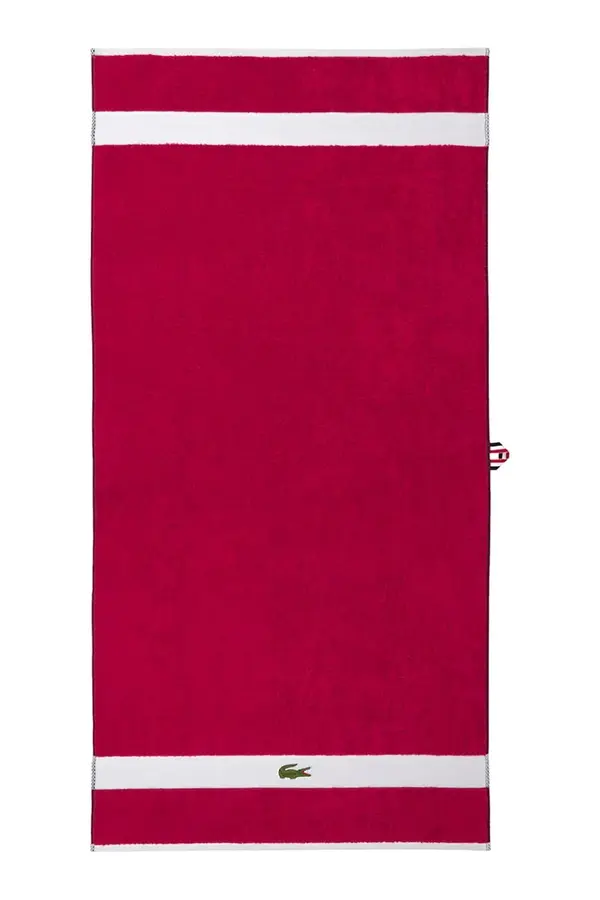 Lacoste Srednje velika bombažna brisača Lacoste LCASUAL Bigarreau 70 x 140 cm