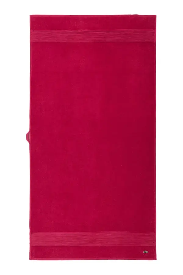 Lacoste Srednje velika bombažna brisača Lacoste LLECROCO Bigarreau 70 x 140 cm