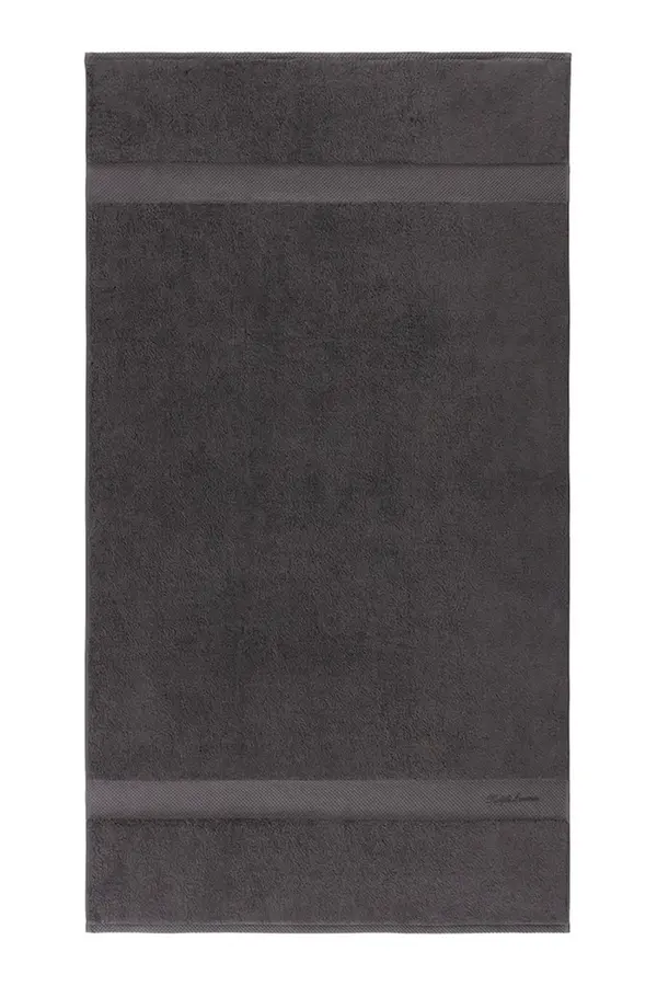 Ralph Lauren Srednje velika bombažna brisača Ralph Lauren DULANEY Graphite 75 x 137 cm