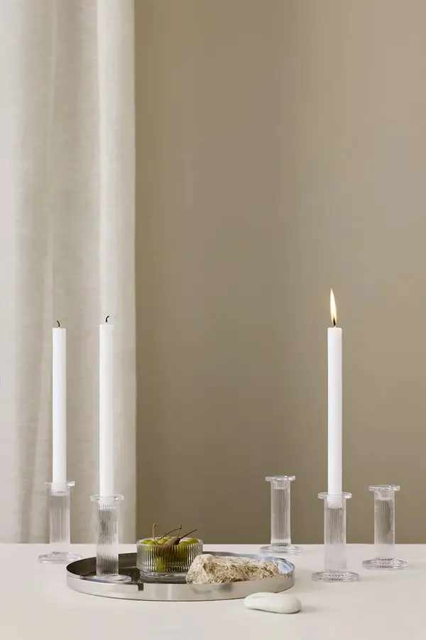 Stelton Stelton komplet svečnikov dekorativni iz stekla 13 cm