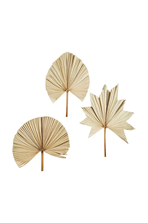 Madam Stoltz Stenska dekoracija Madam Stoltz Palm Leaves 60-70 cm 3-pack