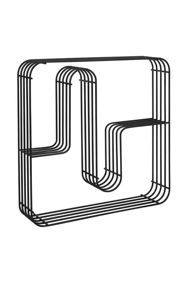 AYTM Stenska polica AYTM Curva črna barva