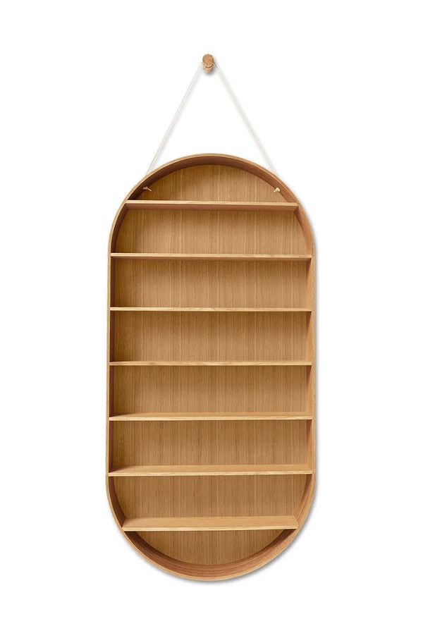 ferm LIVING Stenska polica ferm LIVING Oval Dorm rjava barva