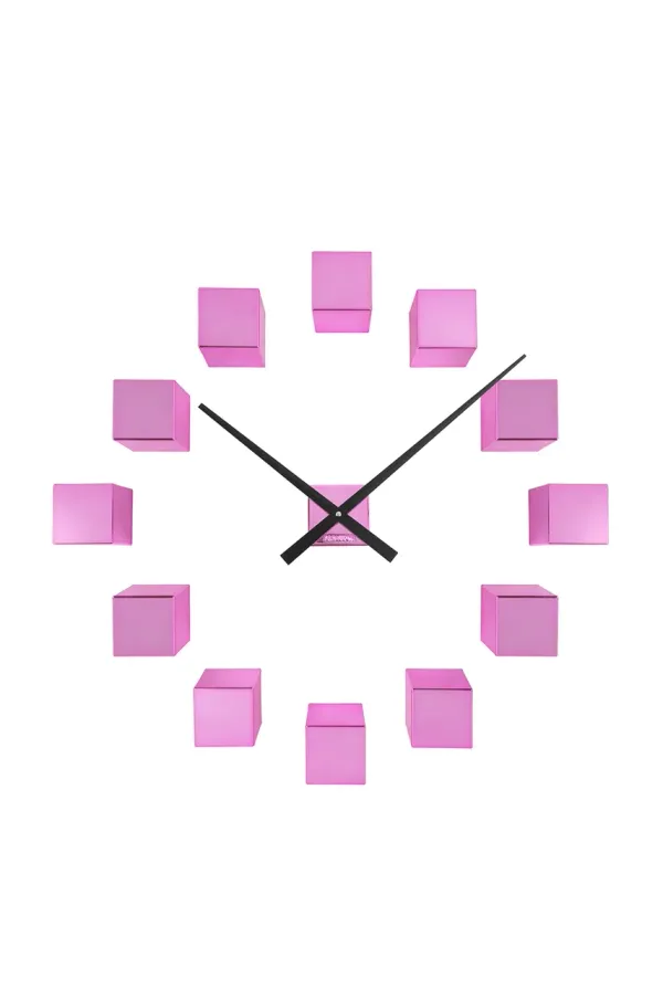 Karlsson Stenska ura Karlsson DIY Cubic vijolična barva