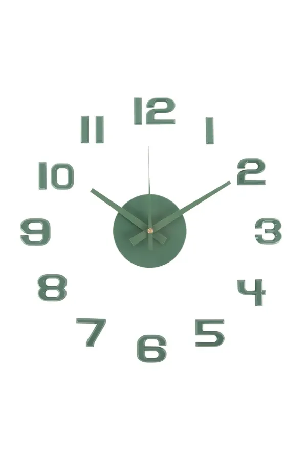 Karlsson Stenska ura Karlsson Sunset Numbers zelena barva