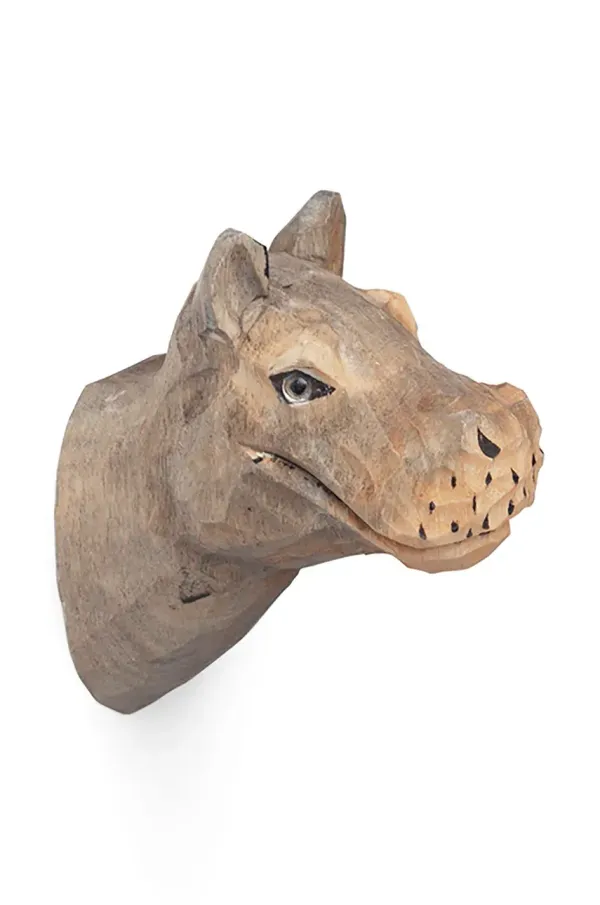 ferm LIVING Stenski obešalnik ferm LIVING Hippo bež barva