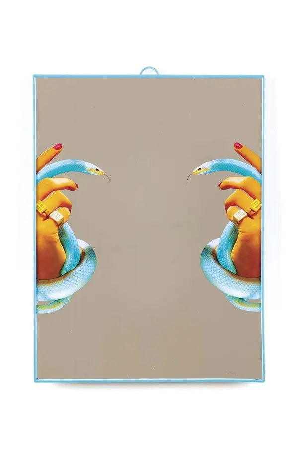 Seletti Stensko ogledalo Seletti Big Hands with Snakes 30 x 40 cm