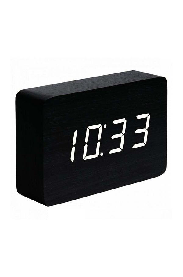 Gingko Design Stoječa ura Gingko Design Brick Black Click Clock