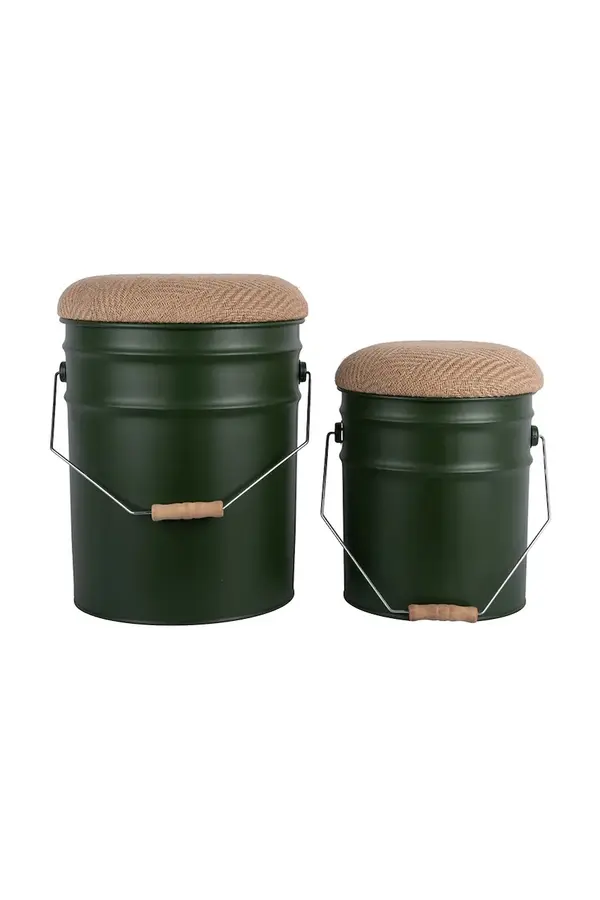 Leitmotiv Stolček s prostorom za shranjevanje Leitmotiv Buckets 39 x 31 cm 2-pack
