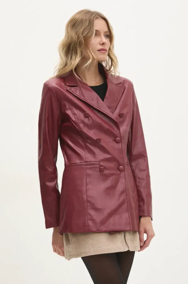 Answear Lab Suknjič Answear Lab bordo barva