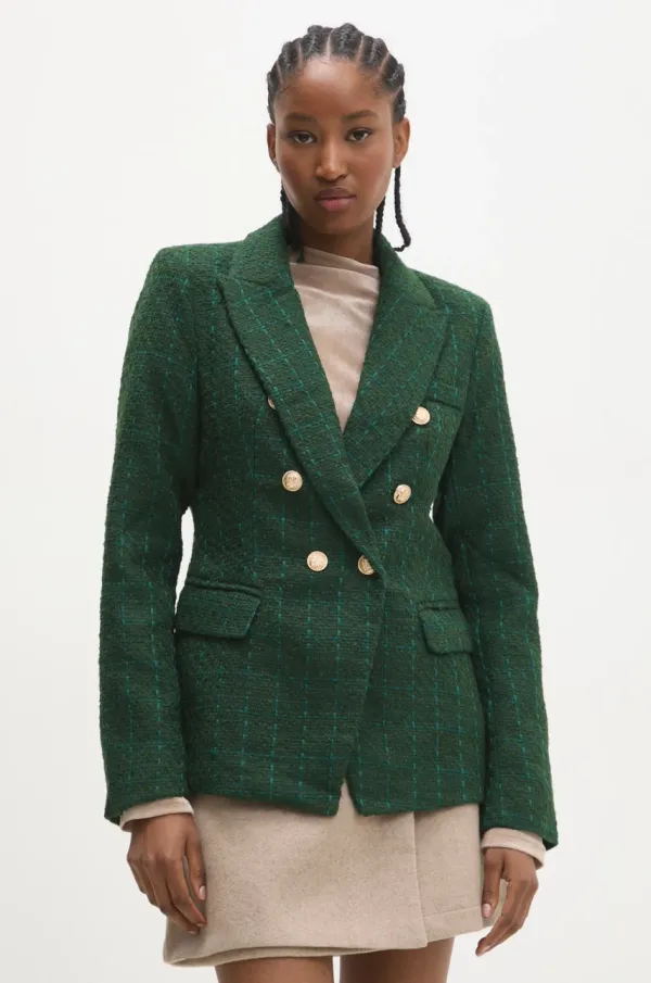 Answear Lab Suknjič Answear Lab zelena barva