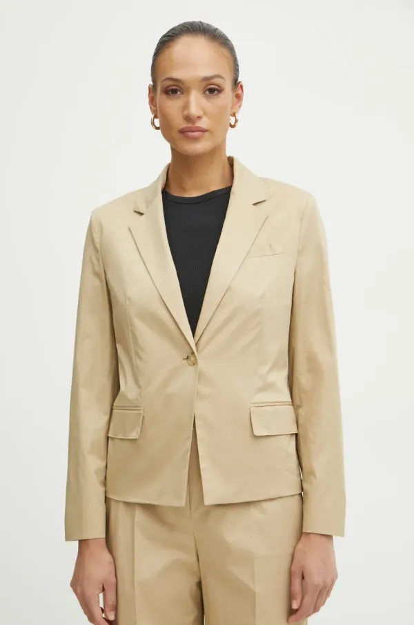 BOSS Suknjič BOSS bež barva, 50537453