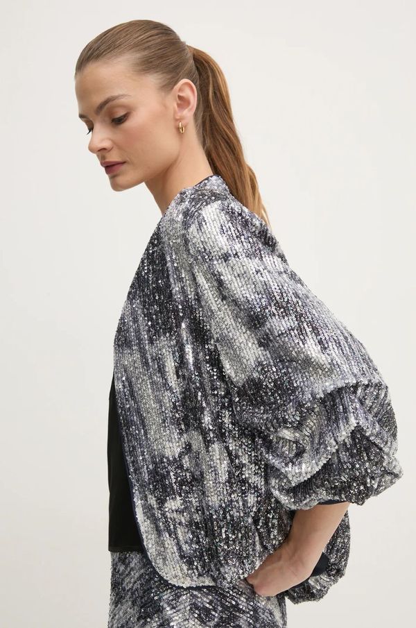 DIANE VON FURSTENBERG Suknjič DIANE VON FURSTENBERG srebrna barva, DVFJS4S003