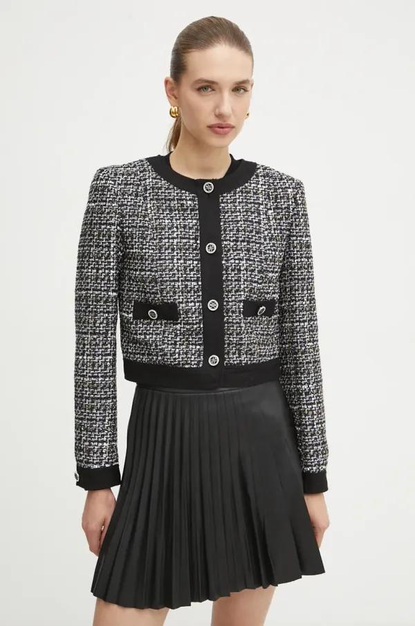 Guess Suknjič Guess YVONNE črna barva, W4BN61 WGIL2