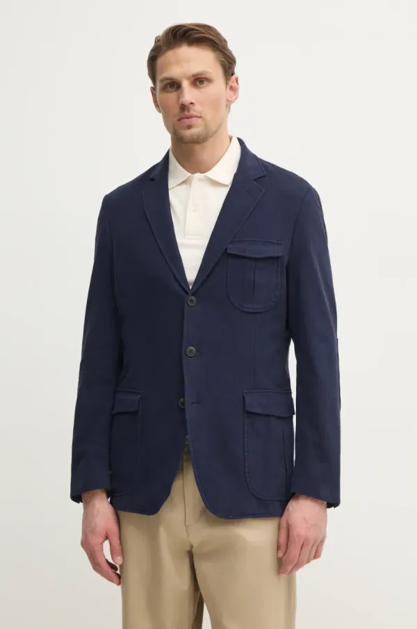 Hackett London Suknjič Hackett London moški, mornarsko modra barva, HM443510R