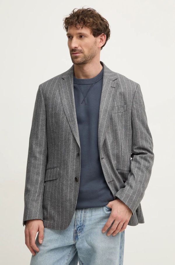 Hackett London Suknjič Hackett London moški, siva barva, HM470563R