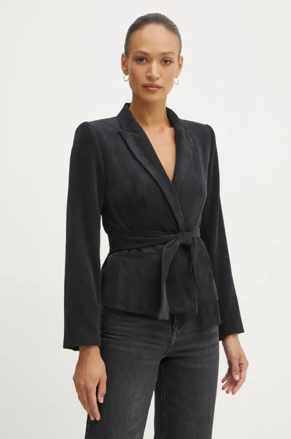 Armani Exchange Suknjič iz rebrastega žameta Armani Exchange roza barva, 6DYG48 YN8ZZ