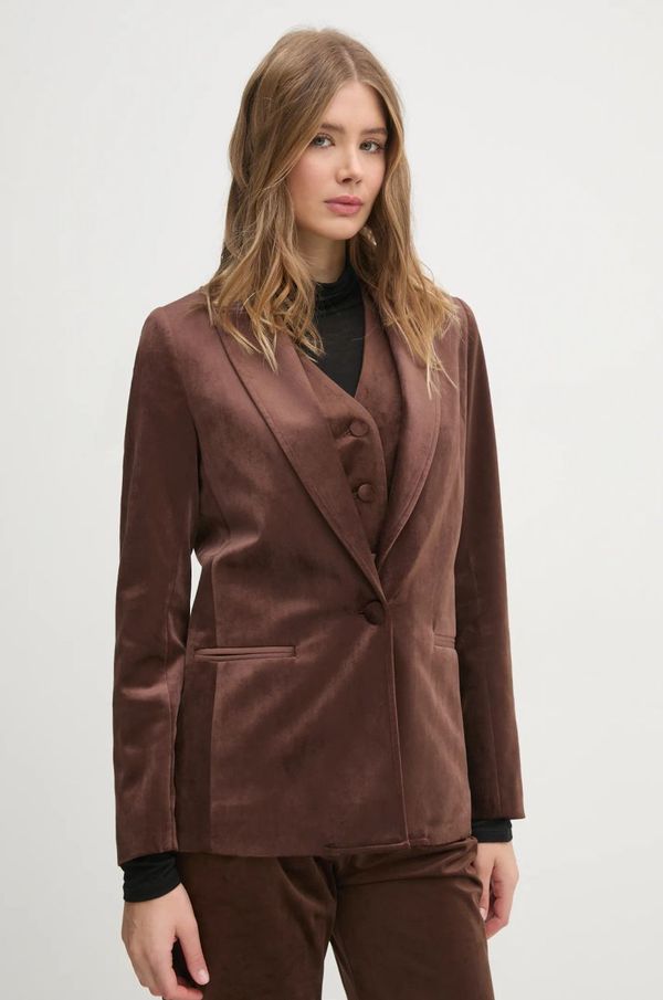 La Petite Française Suknjič La Petite Française rjava barva, PFVACARME