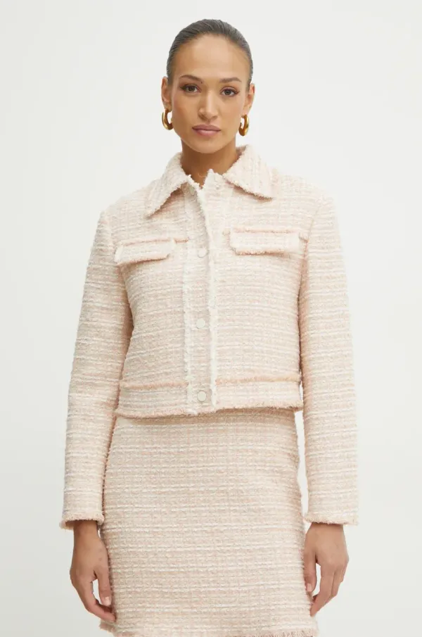 BOSS Suknjič s primesjo volne BOSS bež barva, 50537976